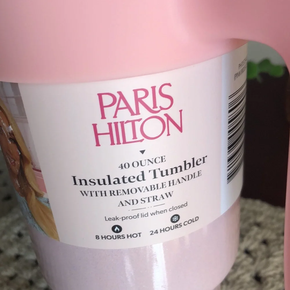 Paris Hilton Insulated 40 oz Pink Tumbler